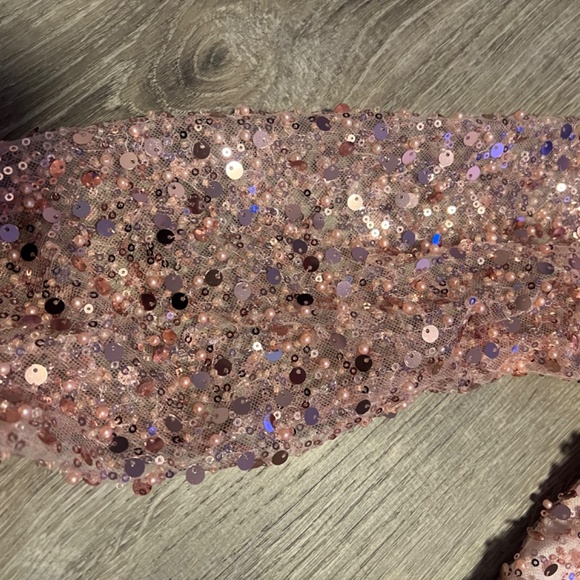 Custom Pink Sequin Skirt Set - Picture 9 of 11